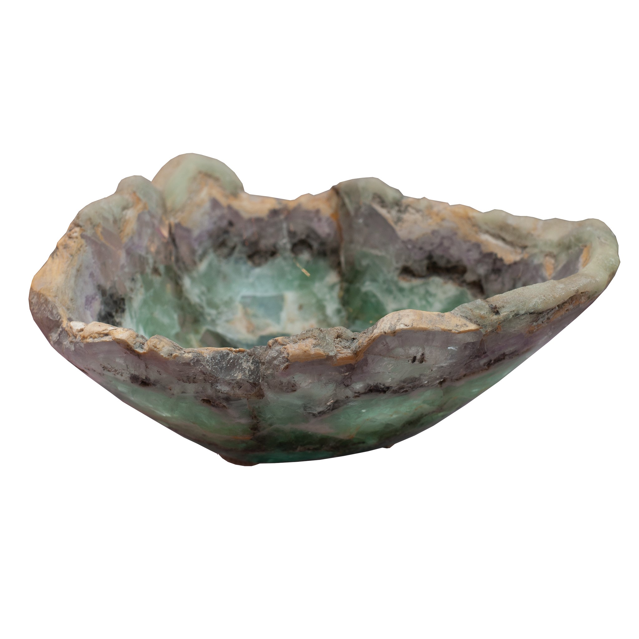 CONTEMPORARY FREE FORM FLUORITE BOWL