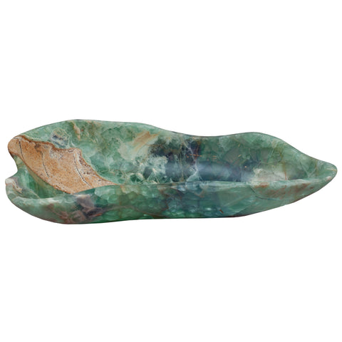 CONTEMPORARY LARGE FREE FORM FLUORITE BOWL