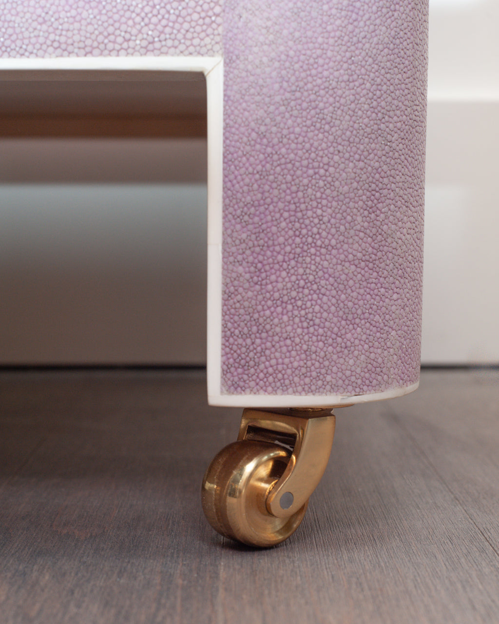 LARGE SHAGREEN LAVENDER BAR CART