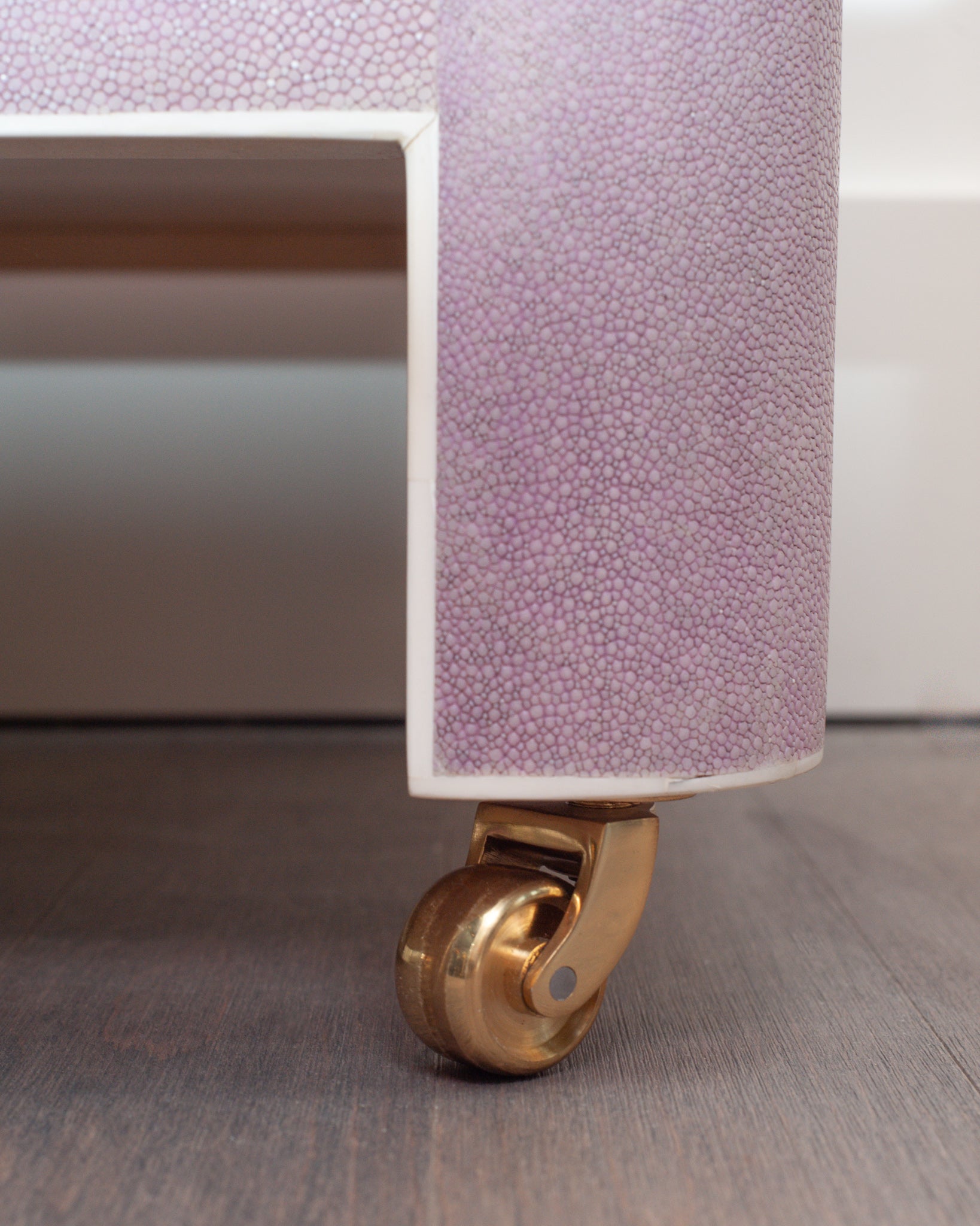 LARGE SHAGREEN LAVENDER BAR CART