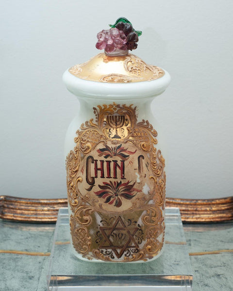 ANTIQUE MURANO GLASS PHARMACY / APOTHECARY CANISTER