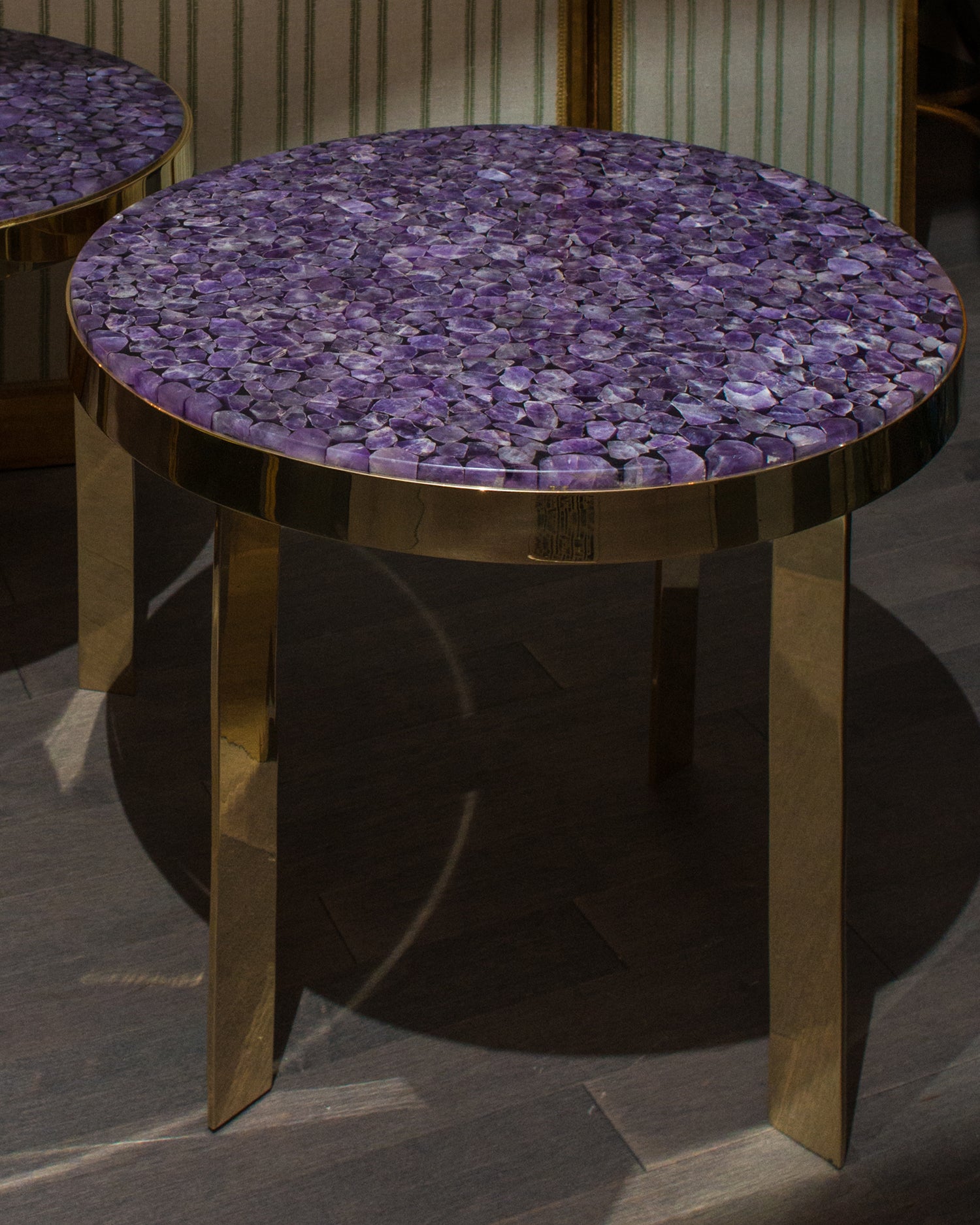 STUDIO MAISON NURITA AMETHYST & BRASS TABLE