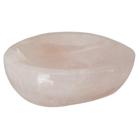 CONTEMPORARY ROSE QUARTZ BOWL