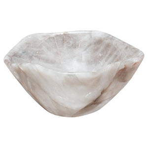 CONTEMPORARY LARGE SCALE ROCK CRYSTAL BOWL