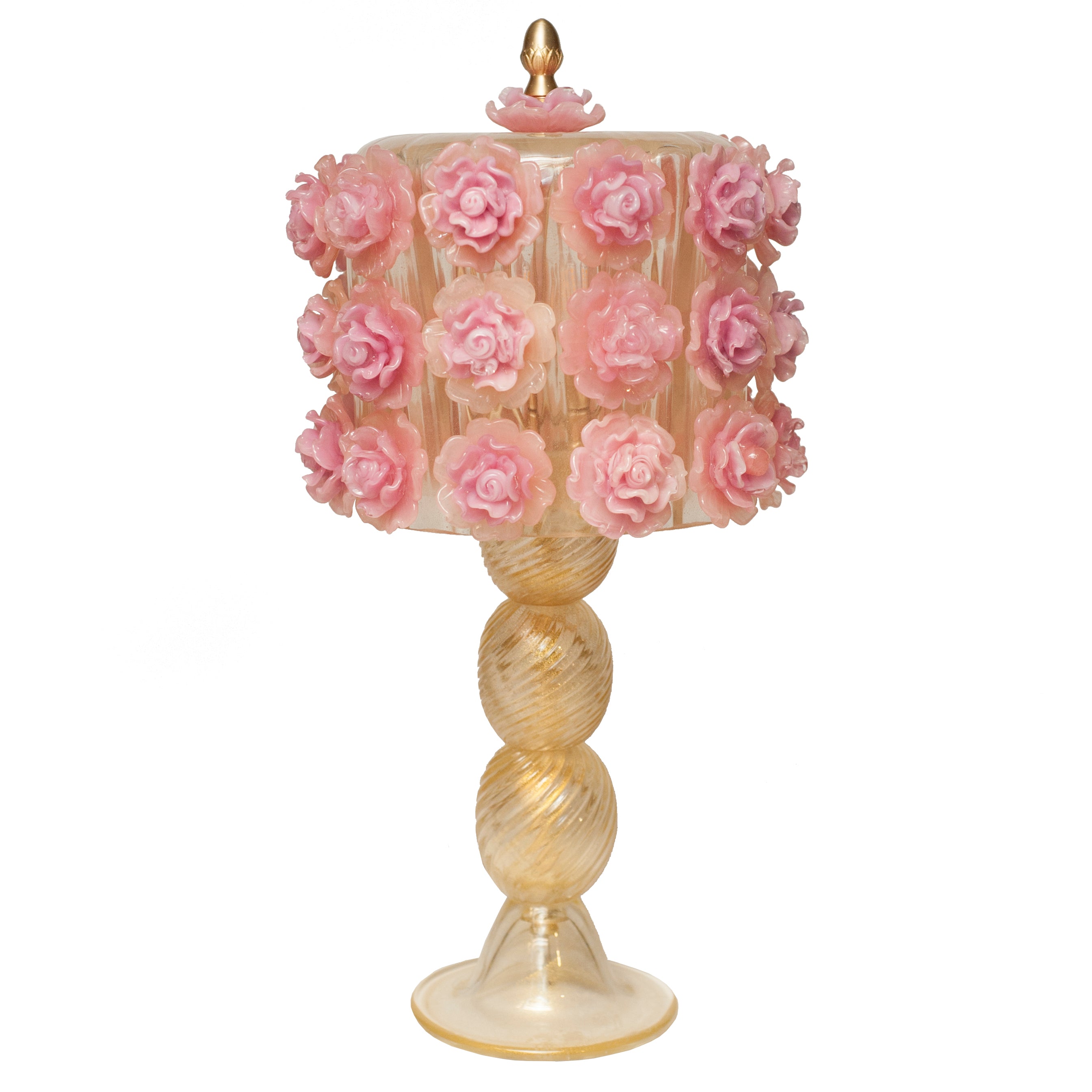 CONTEMPORARY MURANO ROSE LAMP